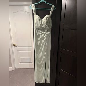 Azazi Sage Green Bridesmaid Dress